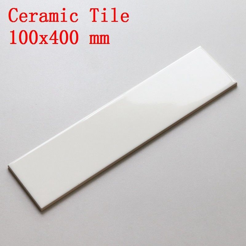Balcony Wall Tile White Color Exterior Wall Tiles With Size 100x400mm