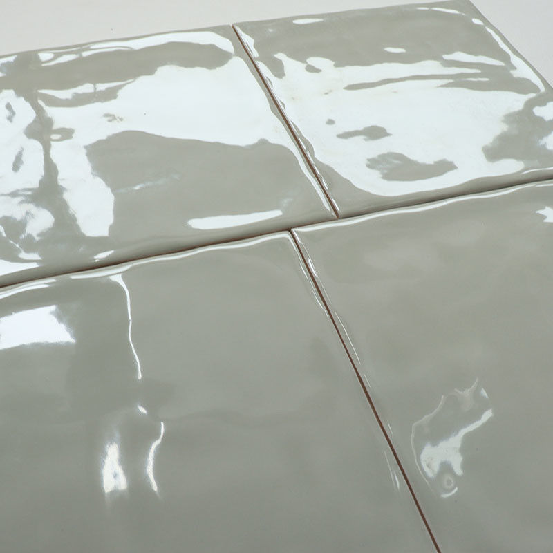 Waterproof Ceramic Coment Green Color Toilet Tiles In 150x150mm Size