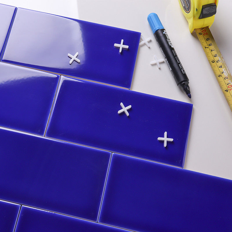 Treasure Blue Modern Kitchen Wall Tiles 10x20 Cm Decorative Shower Tile