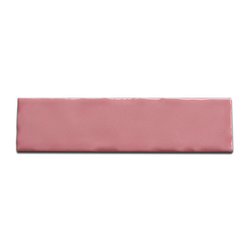 5x20cm/2x8 Inches Pink Color Ceramic Wall Tiles For The Daughter'S Bathroom