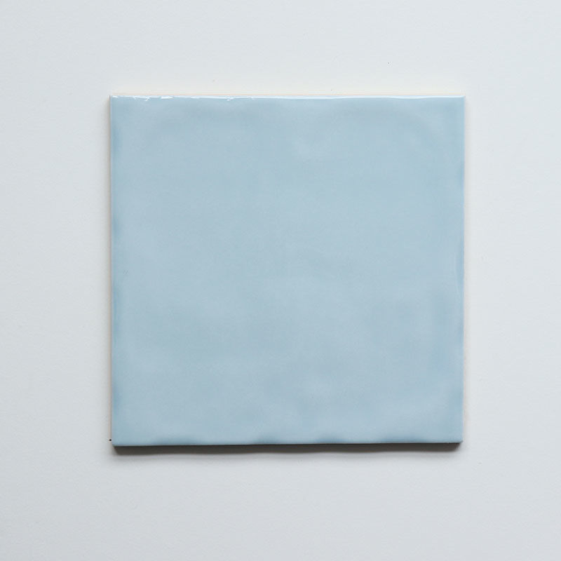 Uneven Ocean Blue Glazed Modern Design 150*150 mm Ceramic Glossy Subway Wall Tile