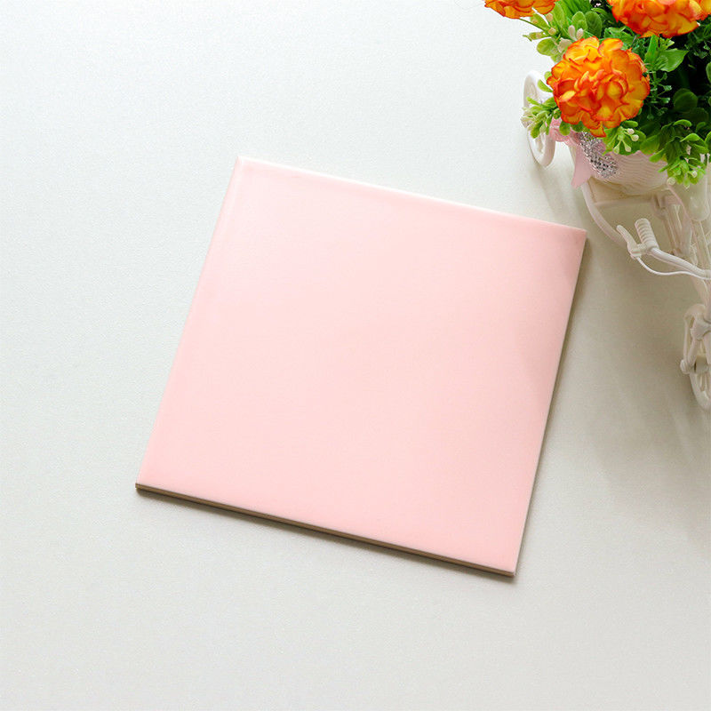 20X20 Subway Wall Tile Glass Wall And Floor Tiles Pink Slip Resistance