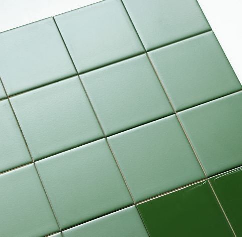 Multi Specification Glazed Ceramic Wall Tiles Bathroom Decor Dark Green Design