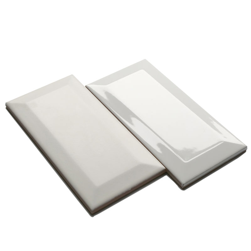 75X150mm / 3X6 Inches White Glossy Pillow Glazed Ceramic Wall Tile