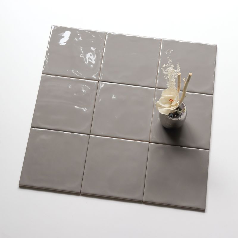 House Decorative Kitchen Backsplash Glazed Subway Wall Tiles 15*15 Cm In White Hand Made
