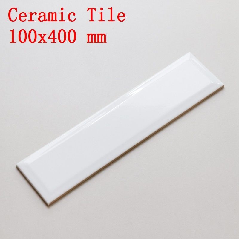 100x400 Black And White Ceramic Subway Tile For Kitchen / Bathroom / Balcony / Toilet Wall Decor