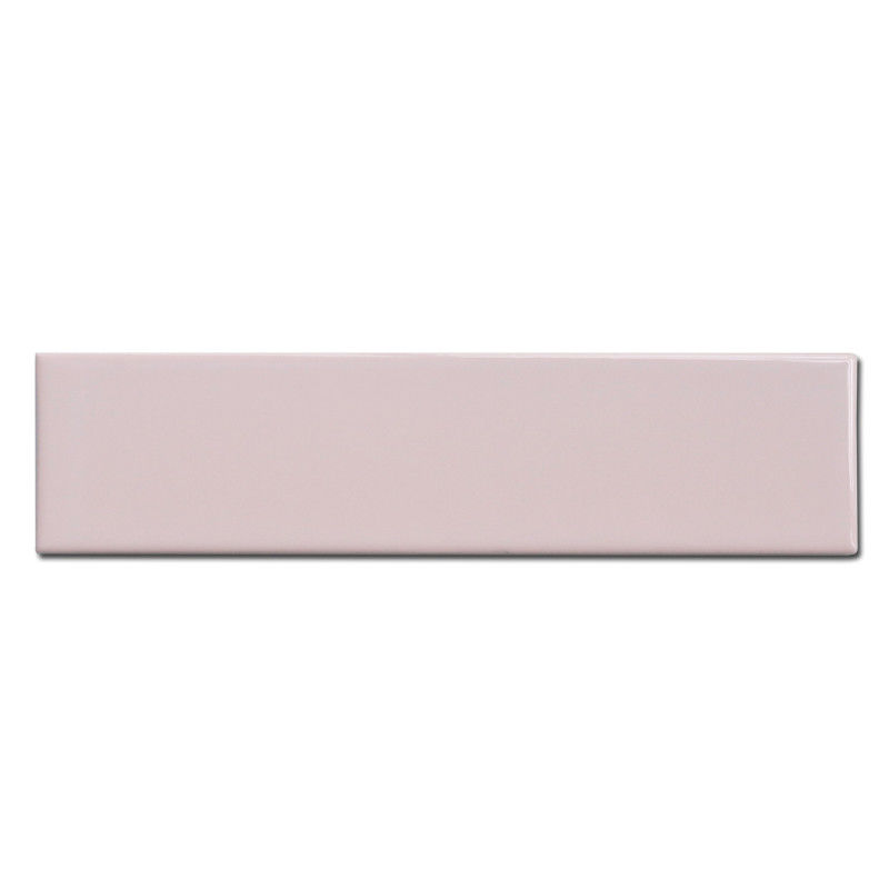 Pure Color Pink Commercial Restaurant Floor Tiles And Wall Tiles With Size 65x265mm